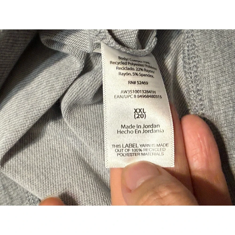 Athletic Works Shorts Womens Size XXL Gray Drawstring Activewear NEW